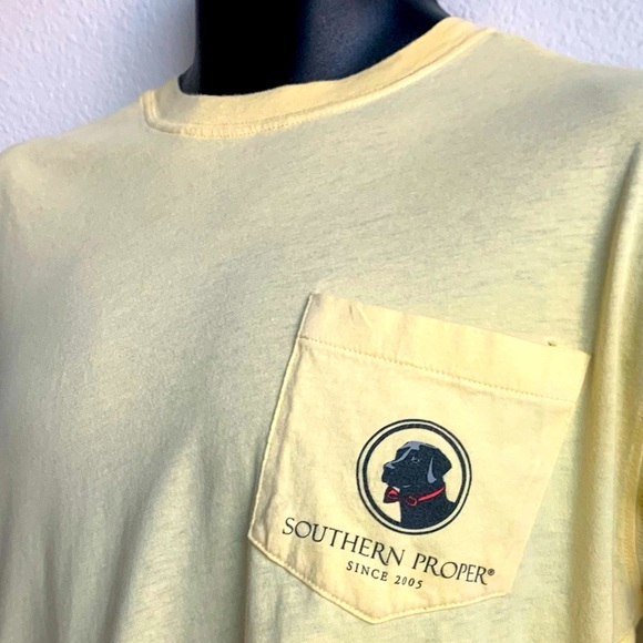 Southern Proper‎ Since 2005 yellow graphic men’s t-shirt for golf fanatic, small - Picture 2 of 9